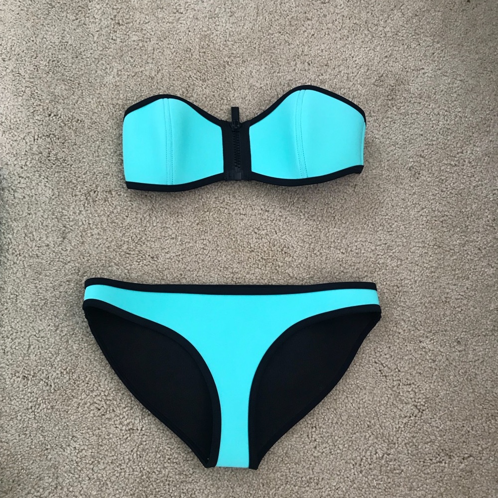 Triangl neoprene  never worn blue bikini
